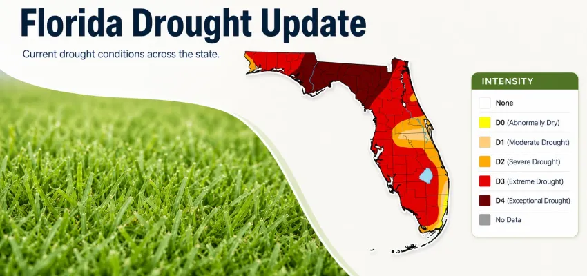 florida drought update map